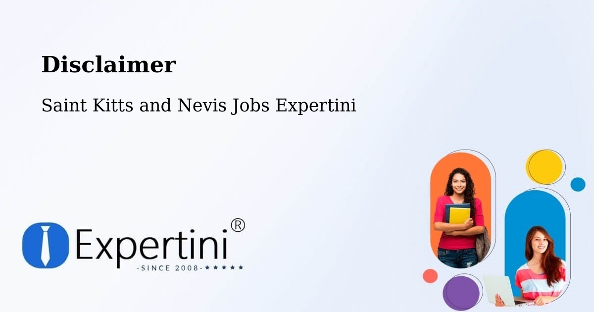 Disclaimer – Monkey Hill - Saint Kitts and Nevis Jobs Expertini